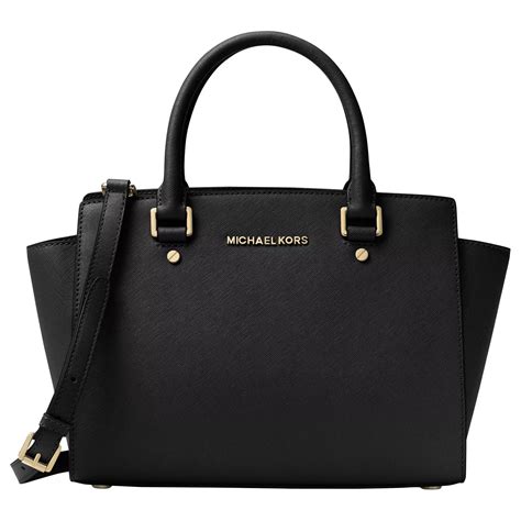 michael kors selma medium top zip satchel|michael kors saffiano satchel.